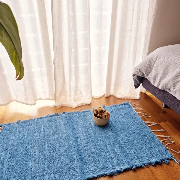 Small Blue Rug - 50x100cm - Soft Rug