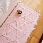 Runner Rug Light Pink Knotted - 50x200cm - Soft Rug