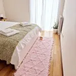 Runner Rug Light Pink Knotted - 50x200cm - Soft Rug