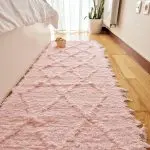 Runner Rug Light Pink Knotted - 50x200cm - Soft Rug