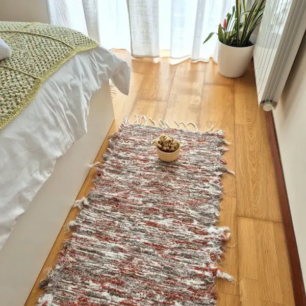 Runner Rug Taupe Terracotta White - 50x200cm - Soft Rug