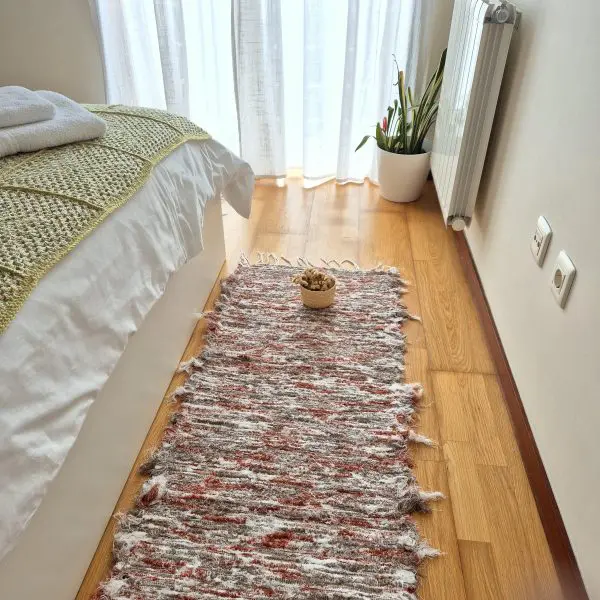 Runner Rug Taupe Terracotta White - 50x200cm - Soft Rug
