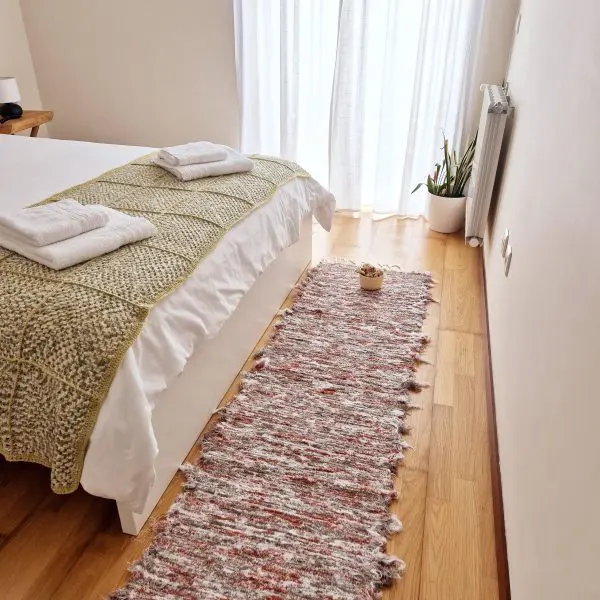 Runner Rug Taupe Terracotta White - 50x200cm - Soft Rug