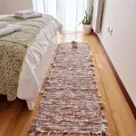 Runner Rug Taupe Terracotta White - 50x200cm - Soft Rug