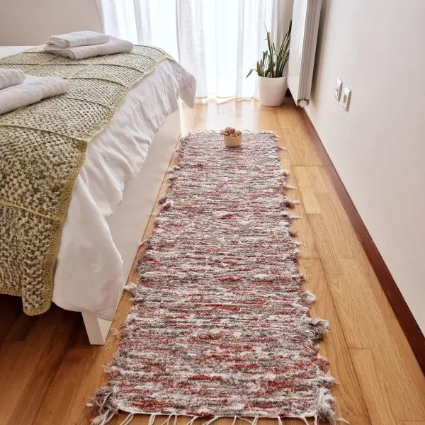 Runner Rug Taupe Terracotta White - 50x200cm - Soft Rug