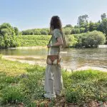 Straw Crossbody Bag With Leather Handle
