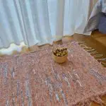 Small Pink Orange Grey Rug - 50x100cm - Soft Rug