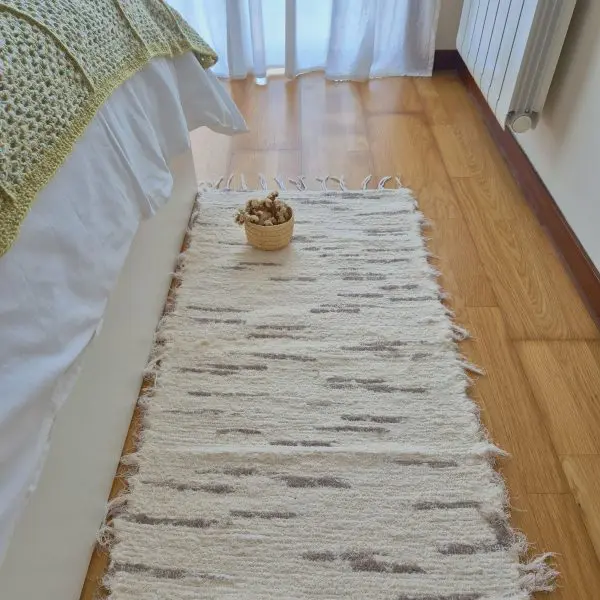 Runner Rug Cream Taupe Rug - 50x200cm - Soft Rug