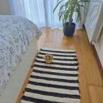 Rug Runner Striped Black Cream - 50x200cm - Soft Rug