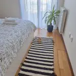 Rug Runner Striped Black Cream - 50x200cm - Soft Rug