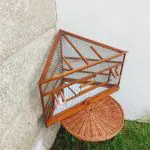 Corner Wooden Bird Cage