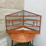 Corner Wooden Bird Cage