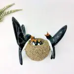 Glazed Swallows with Nest and Offspring