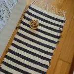 Rug Runner Striped Black Cream - 50x200cm - Soft Rug
