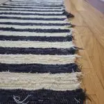 Rug Runner Striped Black Cream - 50x200cm - Soft Rug