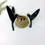 Glazed Swallows with Nest and Offspring