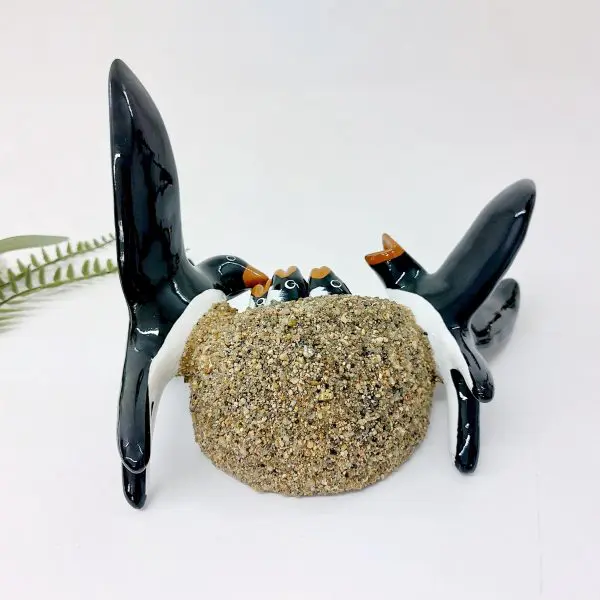 Glazed Swallows with Nest and Offspring