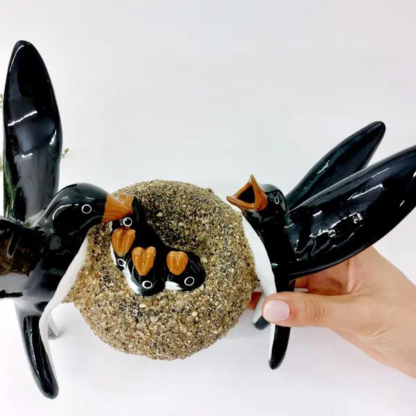 Glazed Swallows with Nest and Offspring