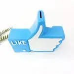 Handcrafted Ceramic Like Symbol - White and Blue Like