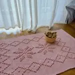 Small Rose Pink Rug - 50x100cm - Knotted Rug