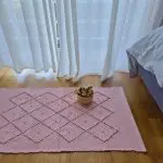 Small Rose Pink Rug - 50x100cm - Knotted Rug