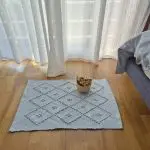Mini Light Blue Rug - 40x60cm - Knotted Rug