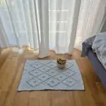 Mini Light Blue Rug - 40x60cm - Knotted Rug