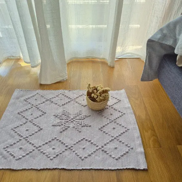 Mini Lavender Rug - 40x60cm - Knotted Rug