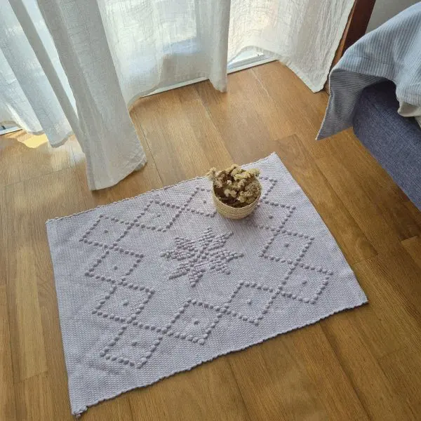 Mini Lavender Rug - 40x60cm - Knotted Rug