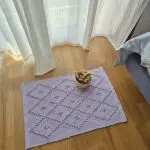 Mini Light Purple Rug - 40x60cm - Knotted Rug