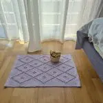 Mini Light Purple Rug - 40x60cm - Knotted Rug