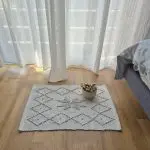 Mini Light Grey Rug - 40x60cm - Knotted Rug