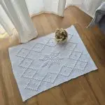 Mini White Rug - 40x60cm - Knotted Rug
