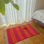 Mini Pink and Orange Rug - 50x80cm - Ring Line Rug
