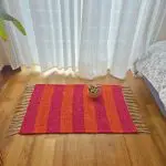 Mini Pink and Orange Rug - 50x80cm - Ring Line Rug