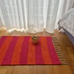 Mini Pink and Orange Rug - 50x80cm - Ring Line Rug