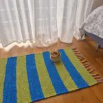 Mini Blue and Green Rug - 50x80cm - Ring Line Rug
