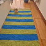 Runner Blue and Green Rug - 60x200cm - Ring Line Rug