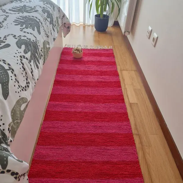 Rug Runner Red and Pink - 60x200cm - Ring Line Rug