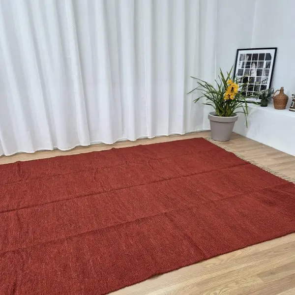 Extra Large Terracotta Rug - 200x300cm - Ring Line Rug