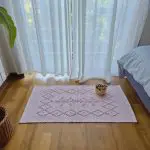 Small Light Pink Rug - 50x100cm - Knotted Rug