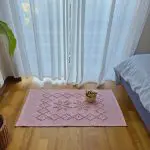Small Rose Pink Rug - 50x100cm - Knotted Rug