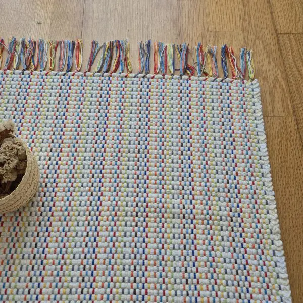 Runner Rug Cream With Colorful Lines - 60x200cm - Traditional Rug