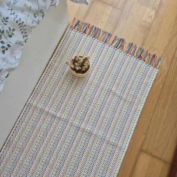 Runner Rug Cream With Colorful Lines - 60x200cm - Traditional Rug