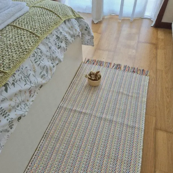 Runner Rug Cream With Colorful Lines - 60x200cm - Traditional Rug