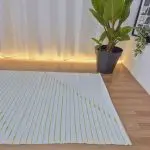 Large White and Green Rug - 100x150cm - Traditional Rug