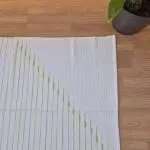 Large White and Green Rug - 100x150cm - Traditional Rug
