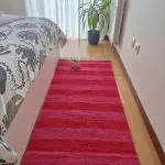 Medium Red and Pink Striped Rug - 70x140cm - Ring Line Rug