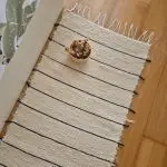 runner cream 150cm recycled rug
