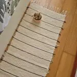 Runner Rug Cream With Black Lines - 50x150cm - Soft Rug